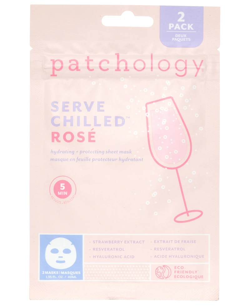 Patchology 2-Pc. Serve Chilled Rose Hydrating and Protecting Sheet Mask