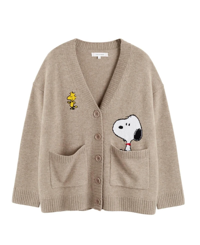 Chinti & Parker Women's Wool-Cashmere Peek Pocket Cardigan