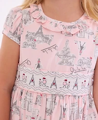 Bonnie Jean Toddler and Little Girls Paris Smocked Dress