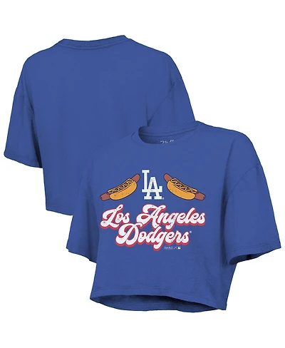 Majestic Women's Royal Los Angeles Dodgers Boxy Crop T-Shirt