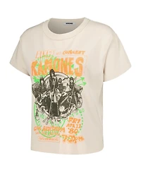 Daydreamer Women's White The Ramones Civic Auditorium Reverse Girlfriend T-Shirt