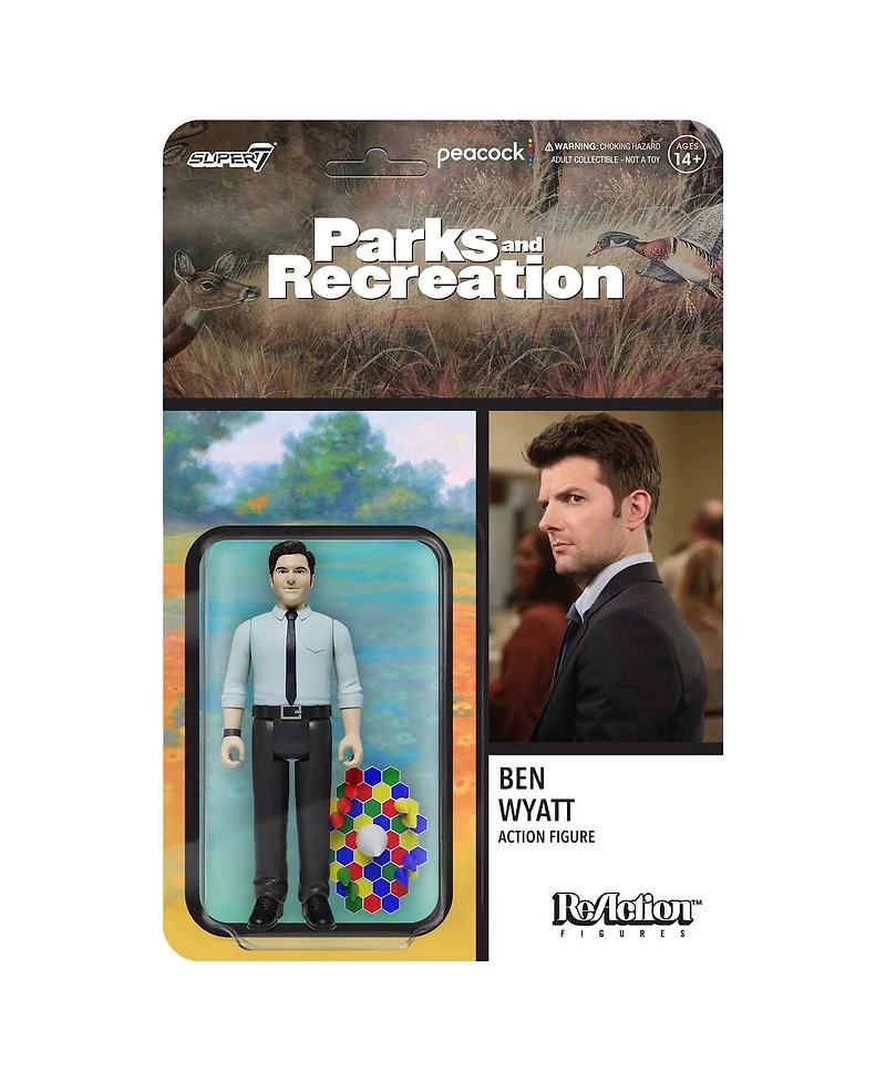 Super7 Ben Wyatt Parks and Recreation ReAction Figure