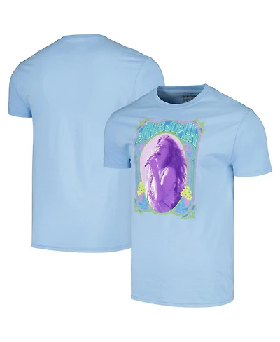 HiFi Entertainment Men's and Women's Blue Janis Joplin Flowers T-Shirt