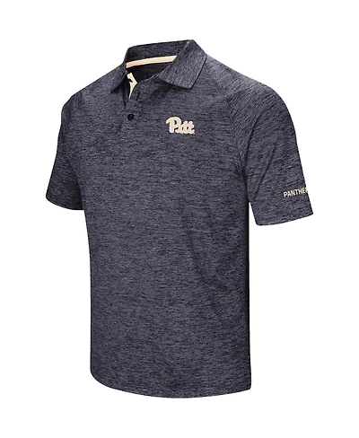 Colosseum Men's Navy Pitt Panthers Down Swing Polo Shirt