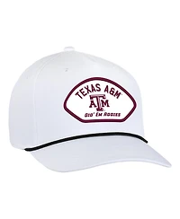 Ahead Men's White Texas A M Aggies Alto Rope Adjustable Hat