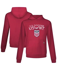 LevelWear Men's Red Uswnt Relay Mission Pullover Hoodie