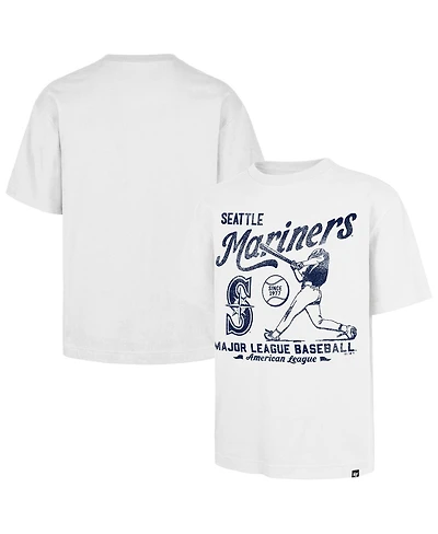 '47 Brand Men's White Seattle Mariners Regional Batter Foundation T-Shirt
