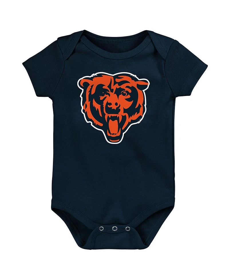 Outerstuff Newborn 3-Piece Chicago Bears Little Tike Bodysuit Set