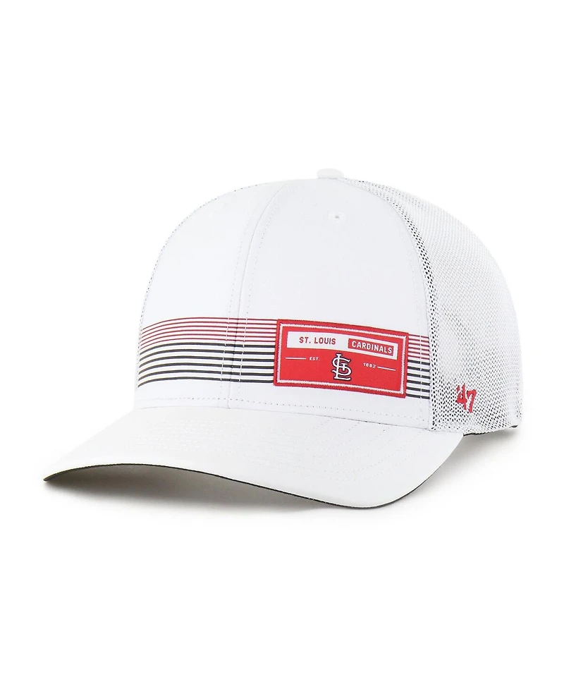 '47 Brand Men's White St. Louis Cardinals Rangefinder Brrr Trucker Adjustable Hat