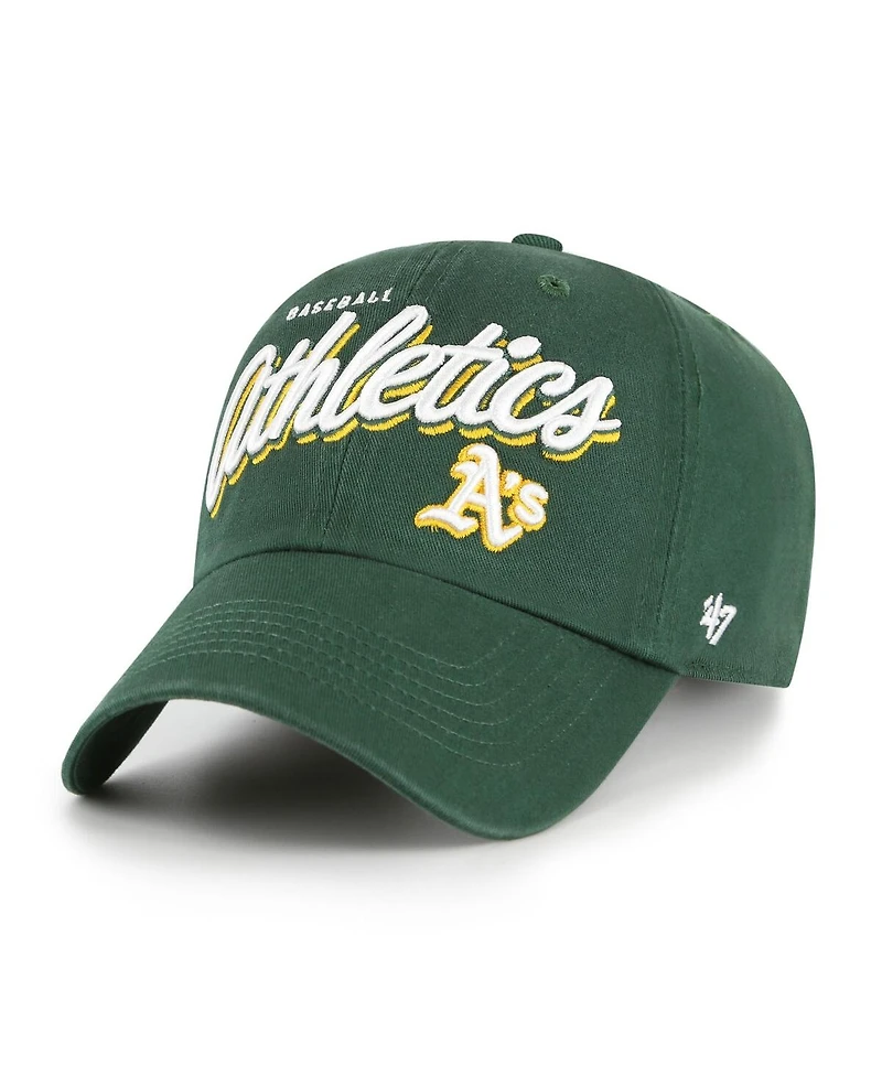 '47 Brand Women's Green Athletics Ariana Clean Up Adjustable Hat