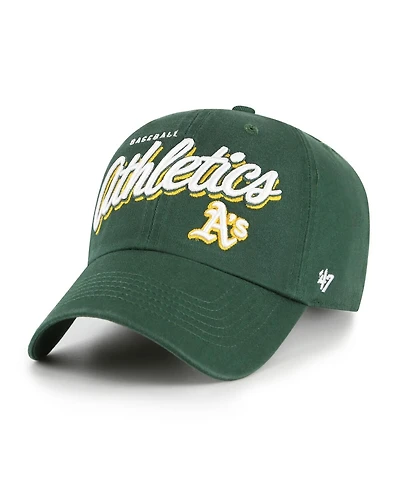 '47 Brand Women's Green Athletics Ariana Clean Up Adjustable Hat