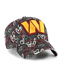 '47 Brand Girls Preschool Black Washington Commanders Mural Clean Up Adjustable Hat