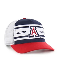 '47 Brand Big Boys and Girls Navy/Red Arizona Wildcats Super Stripe Hitch Adjustable Trucker Hat