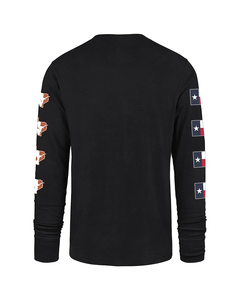'47 Brand Men's Black Texas Longhorns Go Big Long Sleeve T-Shirt