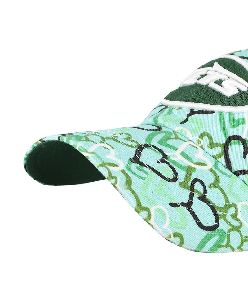 '47 Brand Big Girls Green New York Jets Mural Clean Up Adjustable Hat