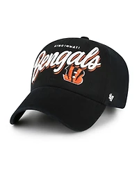 '47 Brand Women's Black Cincinnati Bengals Ariana Clean Up Adjustable Hat