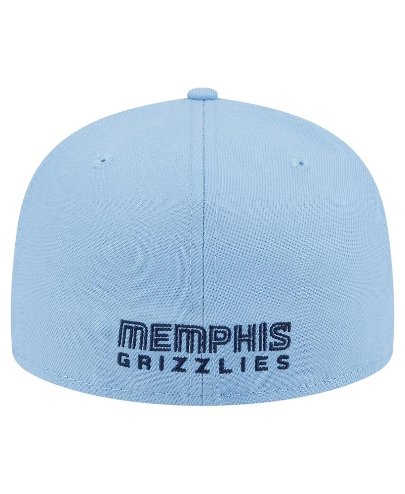 New Era Men's Light Blue Memphis Grizzlies Deceptor 59FIFTY Fitted Hat