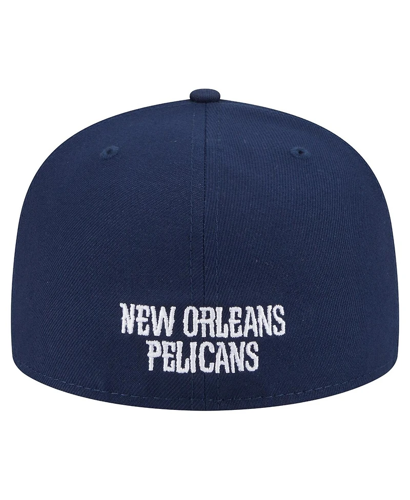 New Era Men's Navy New Orleans Pelicans Deceptor 59FIFTY Fitted Hat