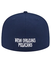 New Era Men's Navy New Orleans Pelicans Deceptor 59FIFTY Fitted Hat
