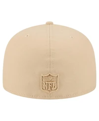 New Era Men's Light Beige Atlanta Falcons Color Pack A-Frame 59FIFTY Fitted Hat