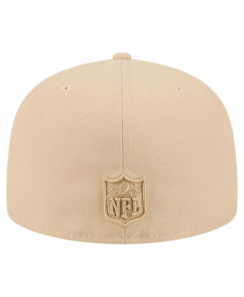 New Era Men's Light Beige Cincinnati Bengals Color Pack A-Frame 59FIFTY Fitted Hat