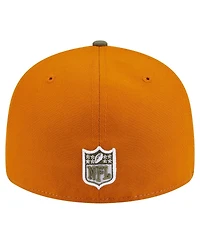 New Era Men's Olive/Brown San Francisco 49ers Two-Tone Color Pack Split Panel 59FIFTY Fitted Hat