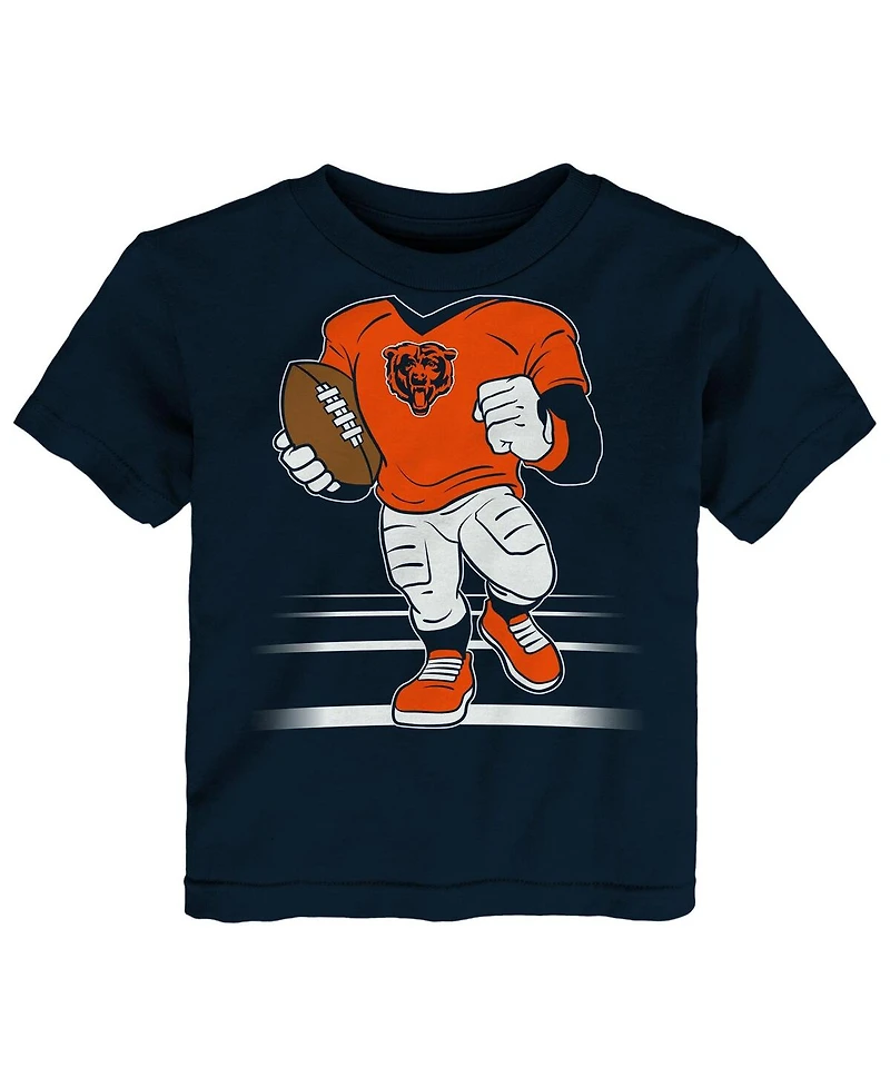 Outerstuff Toddler Navy Chicago Bears Game Fit T-Shirt