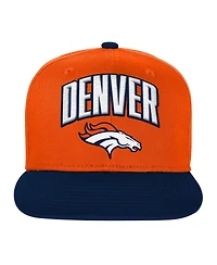 Outerstuff Big Boys and Girls Orange Denver Broncos Essentials Adjustable Hat