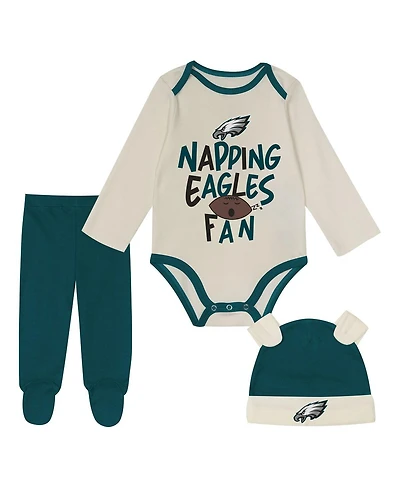 Outerstuff Baby Boys and Girls 3-Piece Midnight Green Philadelphia Eagles Little Champ Set