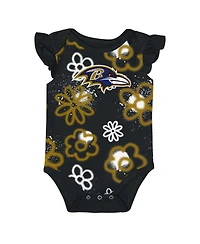 Outerstuff Baby Boys and Girls 2-Piece Baltimore Ravens The Sunshine Bodysuit Set