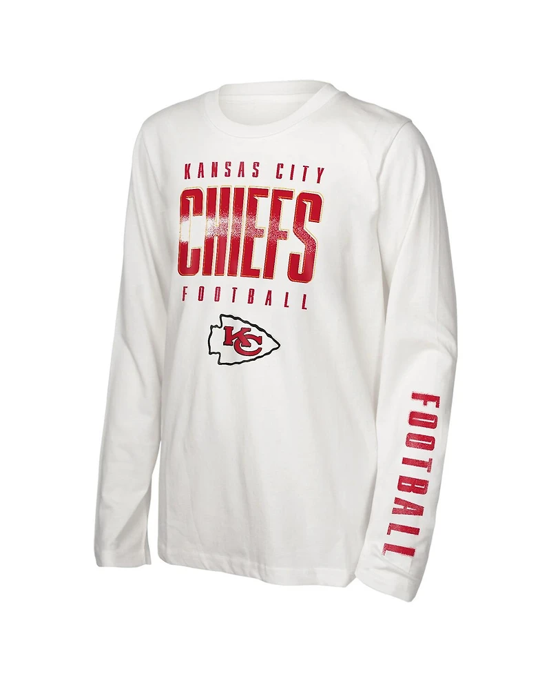Outerstuff Big Boys and Girls Kansas City Chiefs The Mix Combo T-Shirt Set