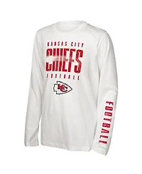 Outerstuff Big Boys and Girls Kansas City Chiefs The Mix Combo T-Shirt Set
