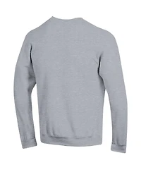 Champion Men's Heather Gray Ohio State Buckeyes Arch Over Logo Pullover Sweatshirt