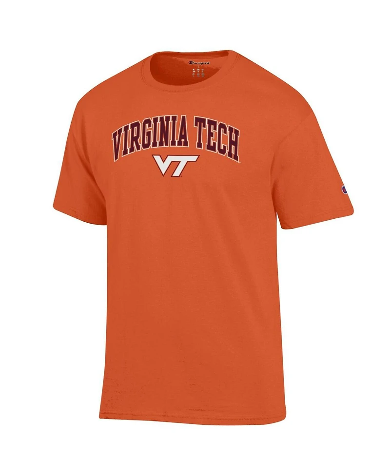 Champion Men's Orange Virginia Tech Hokies Arched Logo T-Shirt