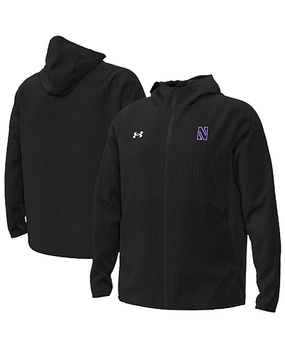 Under Armour Men's Black Northwestern Wildcats Unstoppable Raglan Full-Zip Jacket