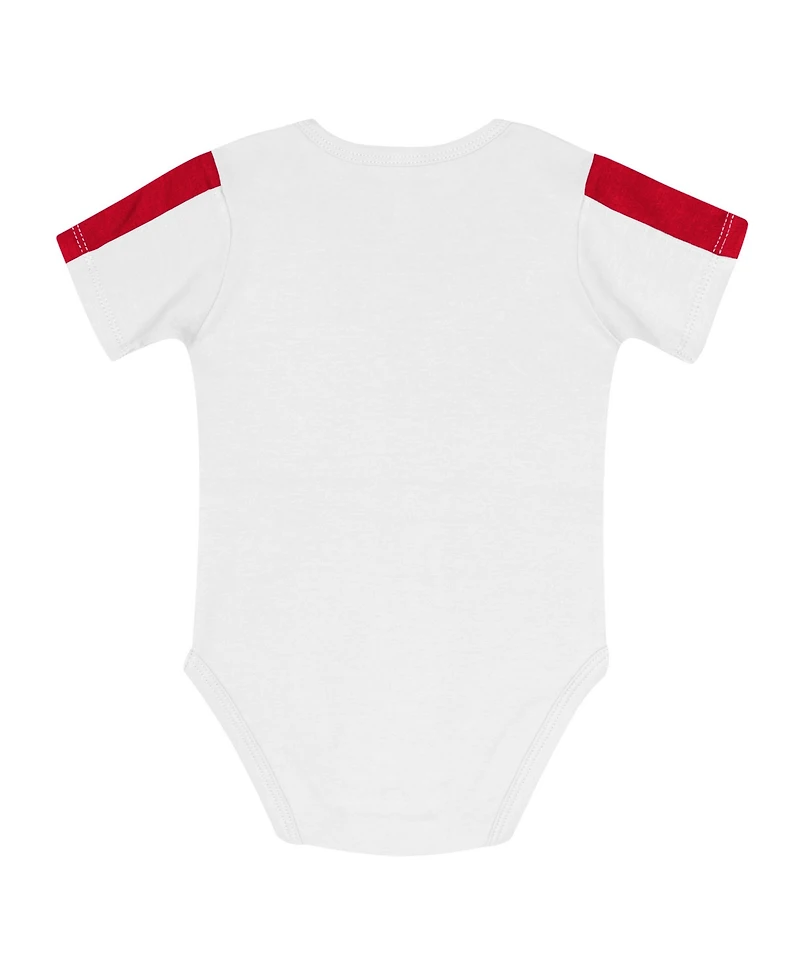 Outerstuff Baby Boys and Girls 3-Piece Scarlet/White Ohio State Buckeyes Double Down Creeper Pants Set