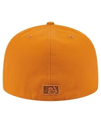 New Era Men's Orange Atlanta Braves Color Pack A-Frame 59FIFTY Fitted Hat