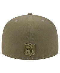 New Era Men's Olive New York Giants Color Pack A-Frame 59FIFTY Fitted Hat