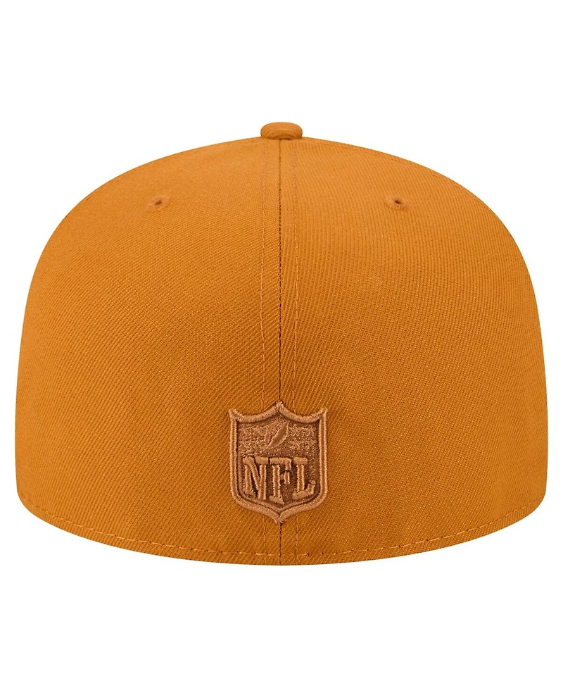 New Era Men's Brown Tampa Bay Buccaneers Color Pack A-Frame 59FIFTY Fitted Hat