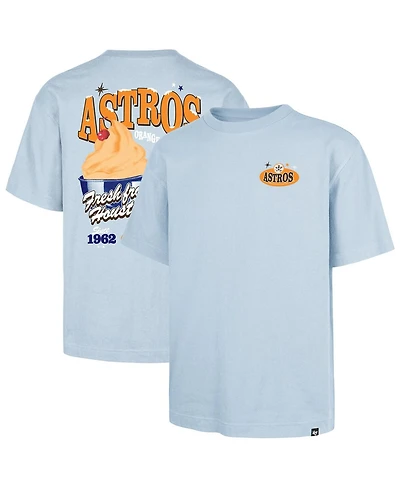'47 Brand Men's Light Blue Houston Astros Ice Cream Parlor Foundation T-Shirt