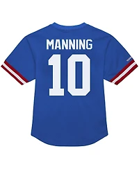 Mitchell & Ness Men's Eli Manning Royal New York Giants Retired Player Name Number Mesh Top