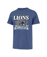 '47 Brand Men's Blue Detroit Lions Stripe Splash Franklin Throwback T-Shirt