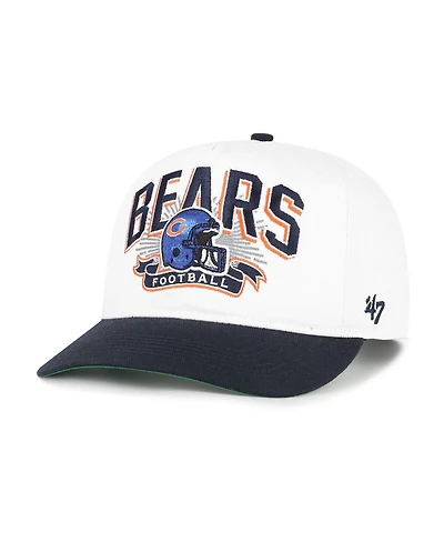 '47 Brand Big Boys and Girls White/Navy Chicago Bears Prime Play Hitch Adjustable Hat