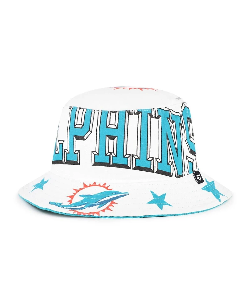 '47 Brand Women's White Miami Dolphins Energize Bucket Hat