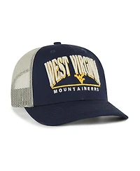 '47 Brand Men's Navy West Virginia Mountaineers Arid Adjustable Trucker Hat