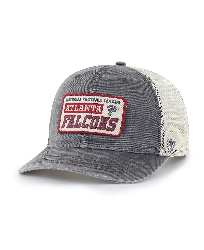 '47 Brand Men's Charcoal Atlanta Falcons Canteen Relaxed Trucker Adjustable Hat