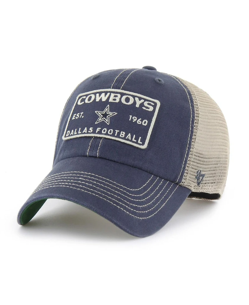 '47 Brand Men's Navy Dallas Cowboys Wabash Trucker Clean Up Adjustable Hat