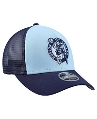 New Era Big Boys and Girls Light Blue Boston Celtics Colorpack 9FORTY A-Frame Trucker Adjustable Hat