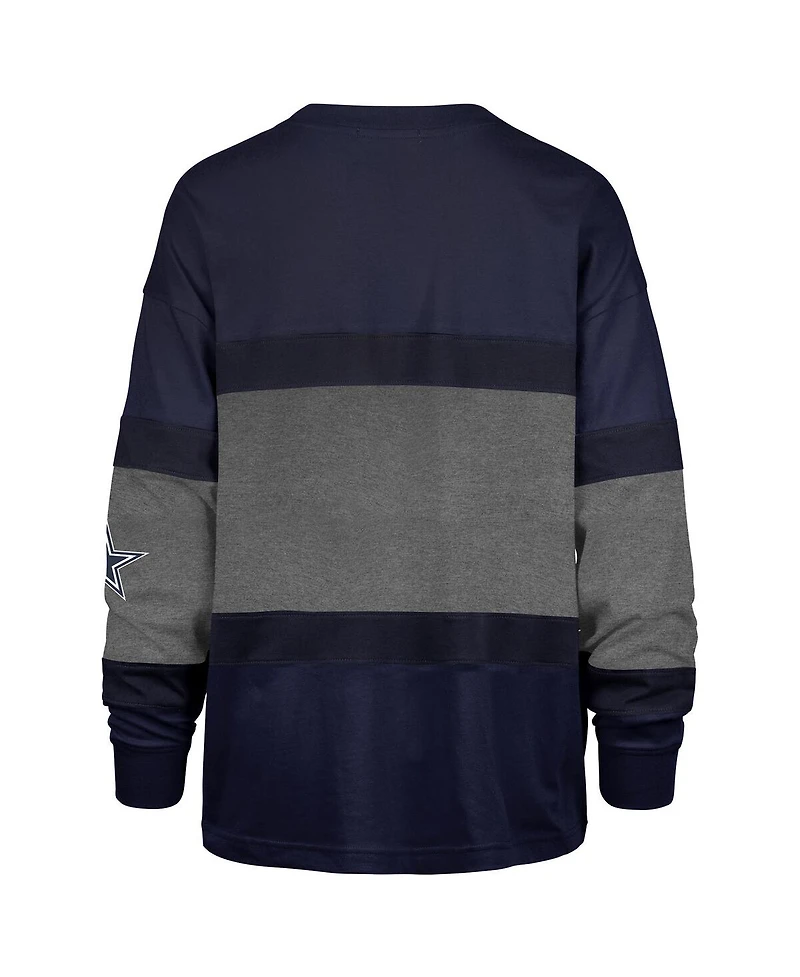 '47 Brand Women's Navy Dallas Cowboys Breezeway Archive Long Sleeve T-Shirt