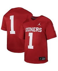 Jordan Big Boys and Girls Crimson Oklahoma Sooners Untouchable Replica Game Jersey